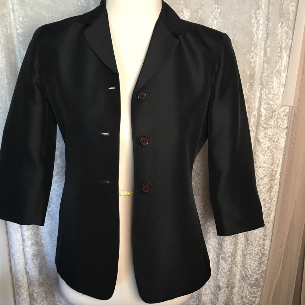 Style & Company Silk Blazer Navy blue Size 2P